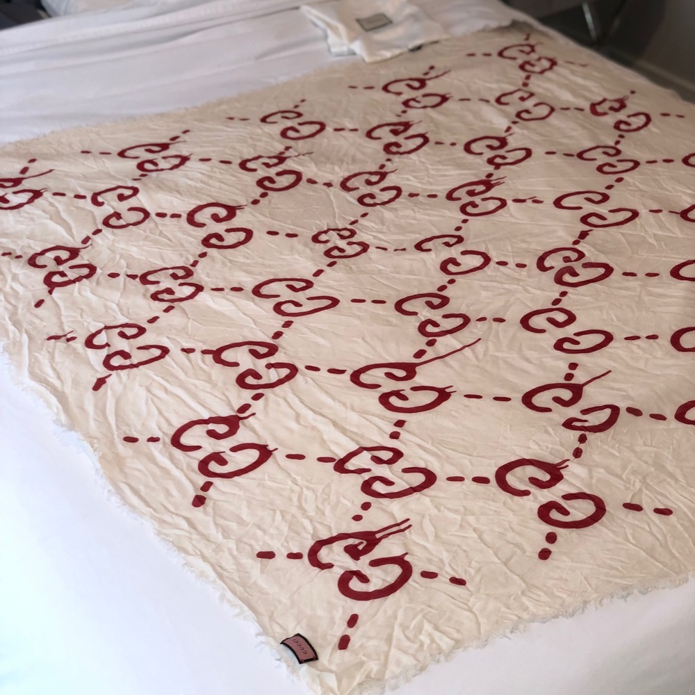 Gucci Wool Silk Scarf